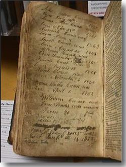 Photo of William 
Crouse Bible